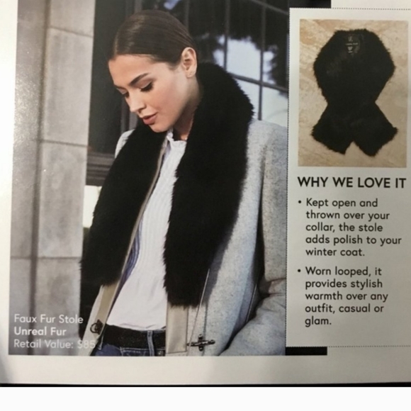 Unreal fur faux fur scarf - Picture 10 of 10